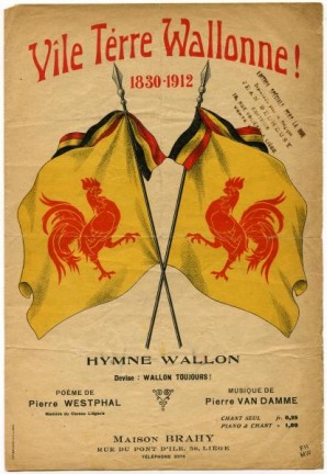 Couverture de la partition de 'Vîle térre wallonne' (1912)