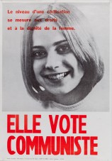 Affiche électorale pour le scrutin législatif de 1974 