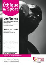 Affiche conférence éthique du sport