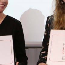 Justine Lange (à gauche) a décroché ex aequo le Prix de l'UPMC