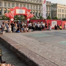 Le numéro de contorsion.