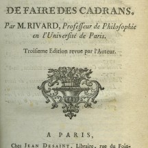 Gnomonique ou l'art de faire des cadrans