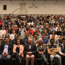 Visite de Dirk Frimout à l’Ecole polytechnique de Seraing