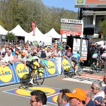 Arrivée de la Flèche wallonne au Mur de Huy