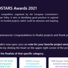 Vote Regiostars 2021 - Etape 2