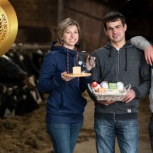 1re place : Ferme Colyn à Herve, avec Audrey, Jean-Christophe et