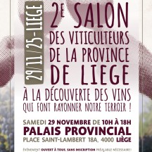 Affiche du 2e Salon des viticulteurs de la Province de Liège