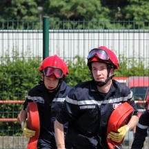 Kadetten der Feuerwehrschule der Provinz Lüttich 