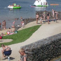 La partie « plage » du Centre Worriken de Bütgenbach