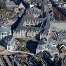 Vue aérienne du centre de Liège