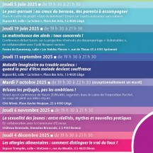 JeudiSanté : cycle de conférences 2025