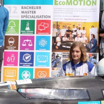 Les étudiants de la Team EcoMOTION.