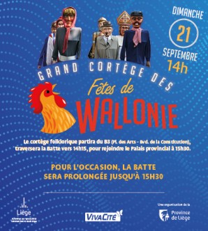 cortège folklorique des fêtes de Wallonie