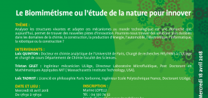 Conférence: "Le Biomimétisme ou l’étude de la nature pour innover"
