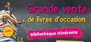 Vente de livres à la Bibliothèque itinérante