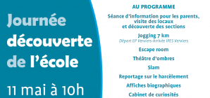 Journée découverte de l'IPES de Verviers le samedi 11 mai