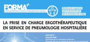 Webinaire: "La prise en charge ergothérapeutique en service de pneumologie hospitalière"