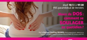 JeudiSanté : "Maux de dos : comment se soulager au quotidien ?", le 10 mars à Verviers