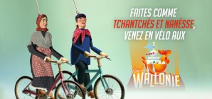 Faites comme Tchantchès et Nanèsse : venez aux Fêtes de Wallonie à vélo !