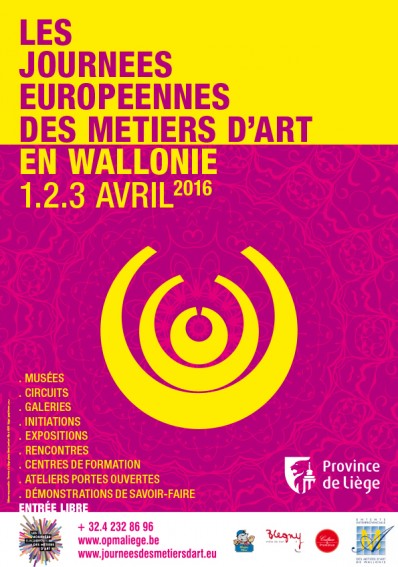 Affiche 2016 journée européenne des métiers d'art