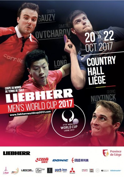 Coupe du Monde de tennis de table 2017 à Liège