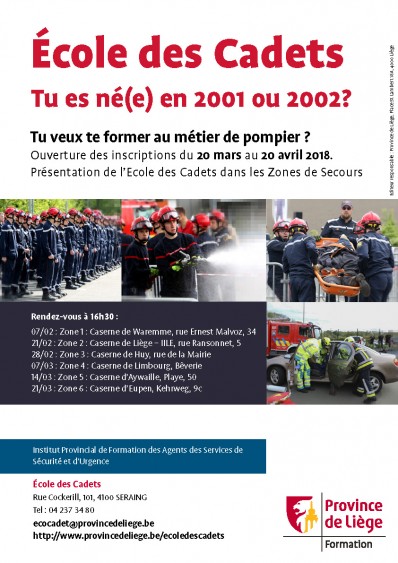 Ouverture des inscriptions à l'Ecole des Cadets