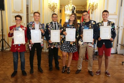 Les 6 nouveaux ambassadeurs de la Province de Liège.
