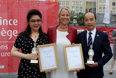 Madame Jingxian LI et de Monsieur Gai Jing YANG, ambassadeurs de la province de Liège