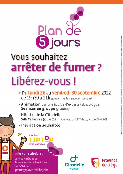 Plan de 5 jours - Septembre 2022