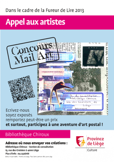 Concours Mail Art à la bibliothèque Chiroux