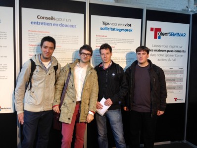Les étudiants de la HEPL en deuxième année du Master en Sciences de l'Ingénieur industriel ont visité le salon Talentum à Tours et Taxis (Bruxelles).