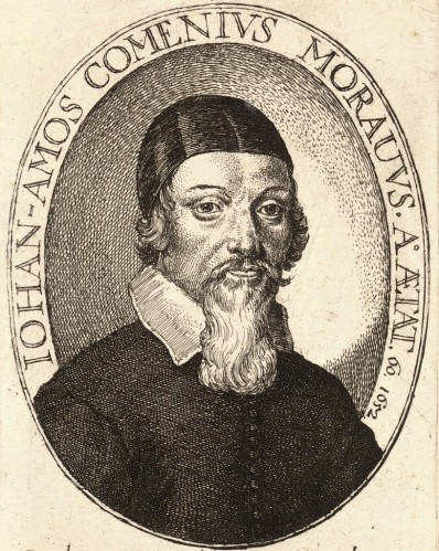 Portrait de Comenius réalisé par le graveur Wenceslas Hollar (source:  University of Toronto Wenceslaus Hollar Digital Collection)