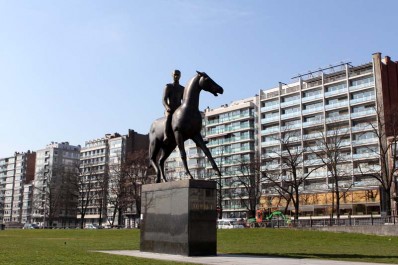 Statue équestre du Roi Albert 1er à Liège