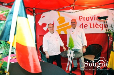 Le stand de la Province de Liège au Festival avec nos 