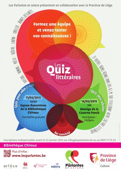 Quiz littéraire pour adultes - Les Parlantes etc. et la Province de Liège