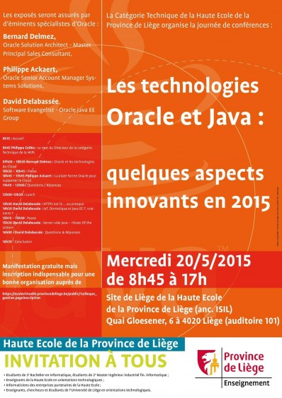 Journée de conférences: Journée de conférences: