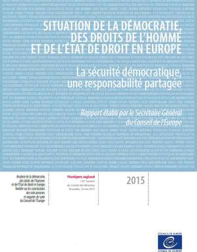 Situation de la démocratie, des droits de l'homme et de l'état de droit en Europe 