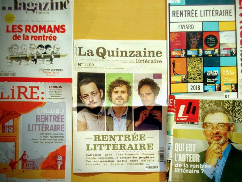 Quelques magazines qui présentent la rentrée littéraire