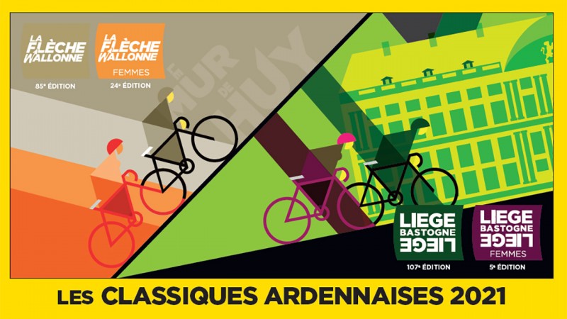 Classiques ardennaises 2021 - Liège-Bastogne-Liège et la Flèche wallonne avec la Province de Liège
