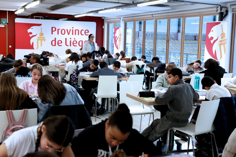 Les élèves de l’Ecole Communale Emile Muraille de Herstal ont participé à la 6ème de la dictée des Classiques ardennaises