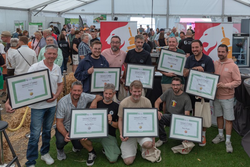Lauréats du 8e Concours des Bières de la Province de Liège