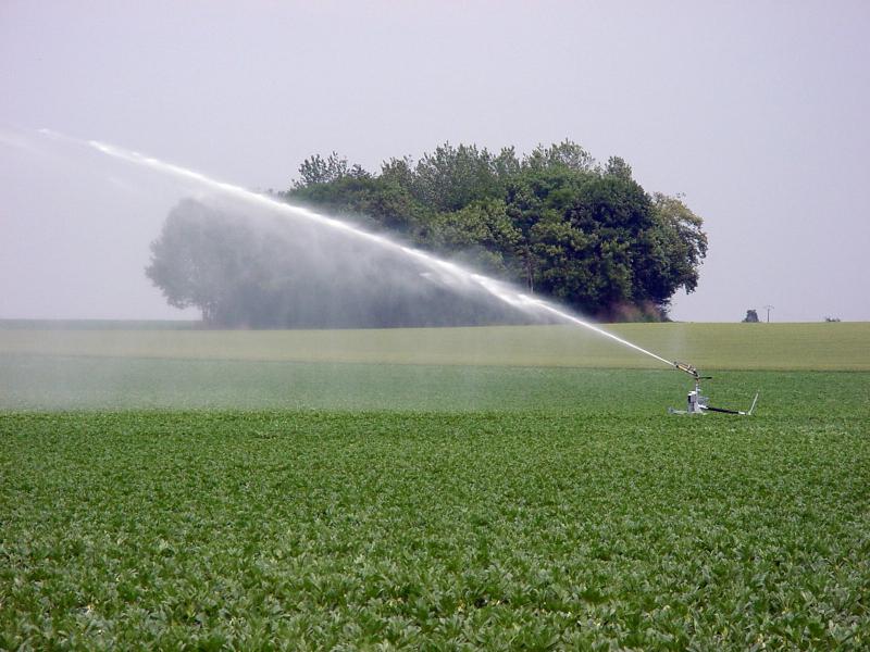 Irrigation d'un champ