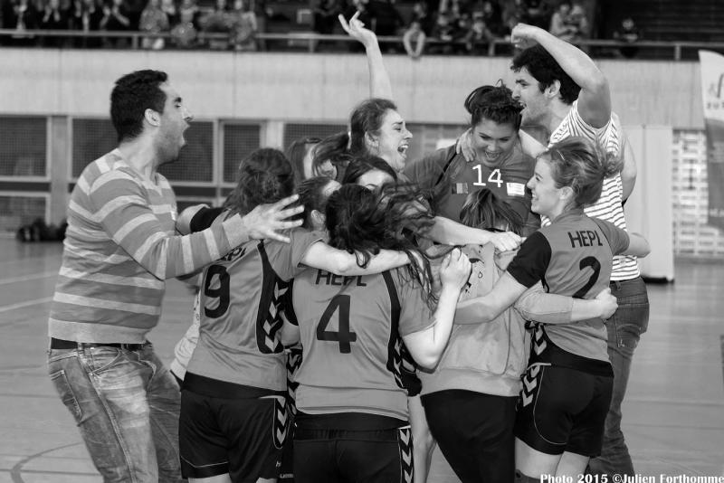 L'équipe de handball dames victorieuse