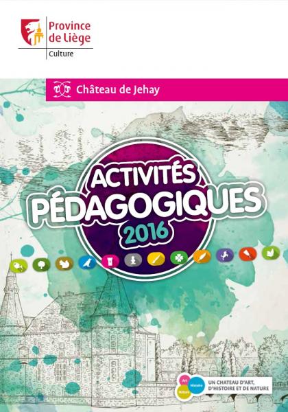 Activités pédagogiques 2016 - Province de Liège ©