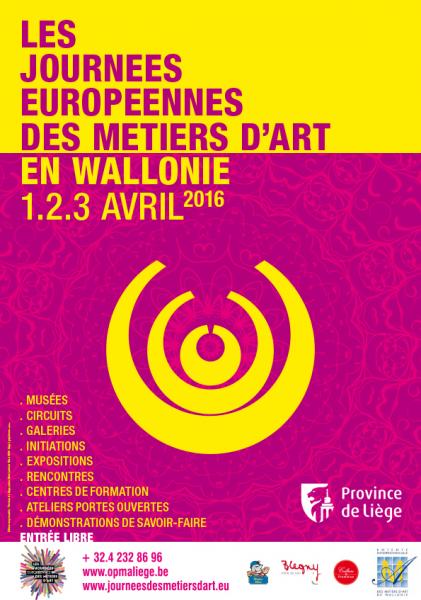 Affiche 2016 journée européenne des métiers d'art