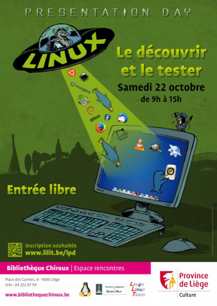 Linux Presentation Day, Liège, Belgique