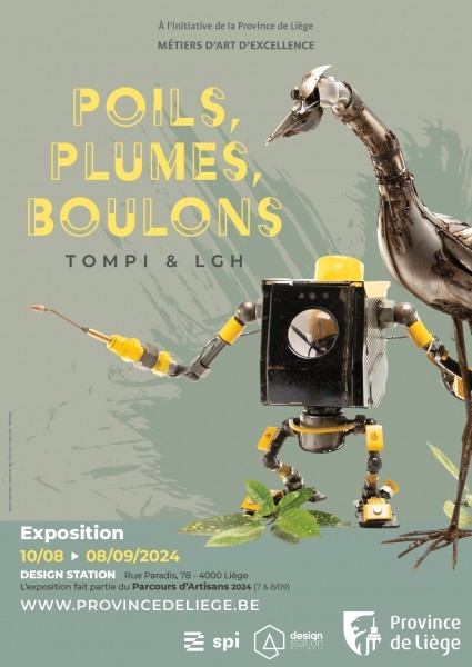 Exposition "Poils, Plumes, Boulons" à la Design Station