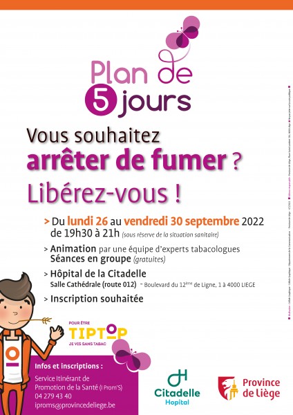 Plan de 5 jours - Septembre 2022