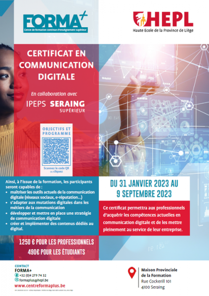 Certificat en communication digitale 