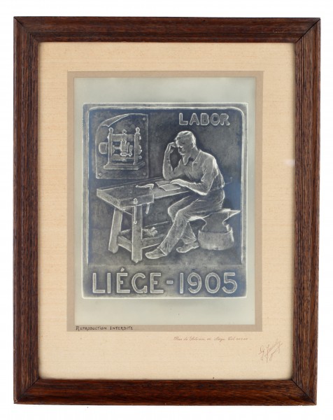 Reproduction photographique du revers d’une médaille éditée pour l’Exposition universelle de 1905 